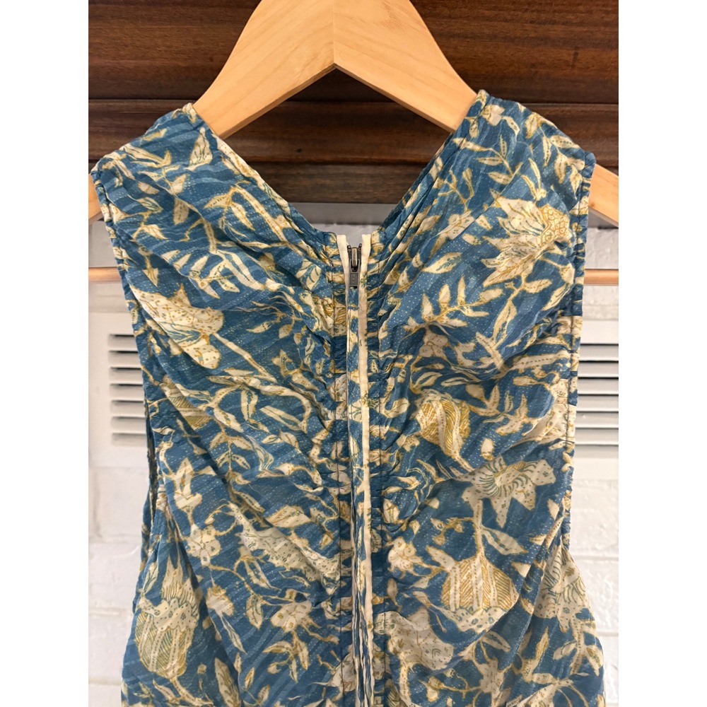 Ulla Johnson Ariah Blue Floral Tiered Maxi Dress Size 6 - Picture 11 of 12
